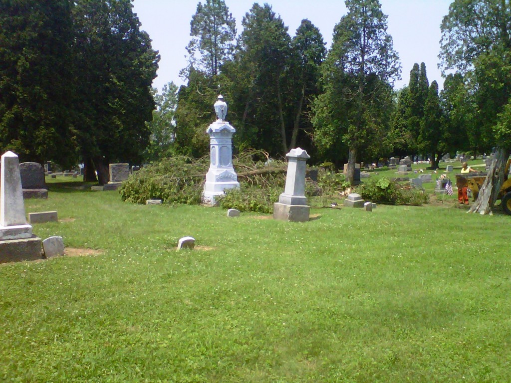 June 2011 Cemetery Storm Damage 1